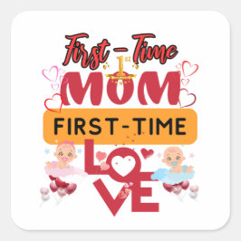 Erstmütter, erste Liebe Quadratischer Aufkleber