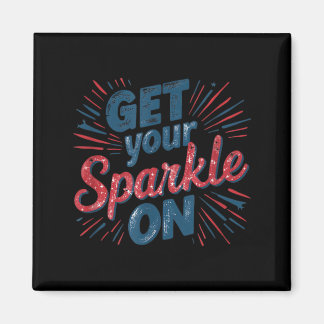 Erstrahle an einem coolen 4. Juli Unabhängigkeitst Magnet