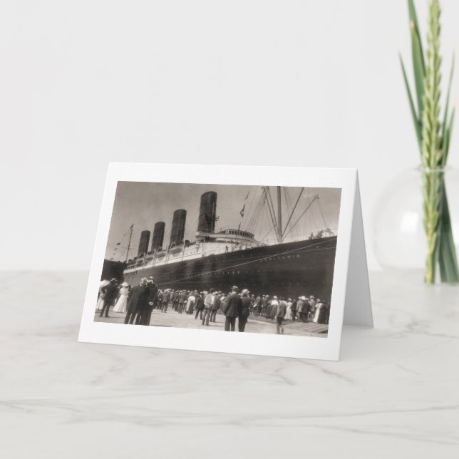 Erstreise von EffektivwertLusitania, 13 Septemeber Karte (Vorderseite)