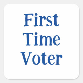 Erstwähler Quadratischer Aufkleber