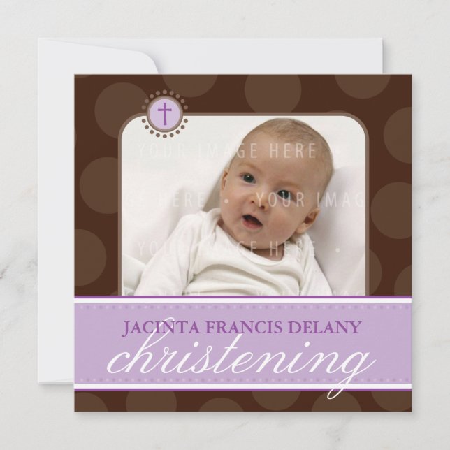 ERSUCHT FOTO CHRISTENING, Punkt 7SQ Einladung (Vorderseite)