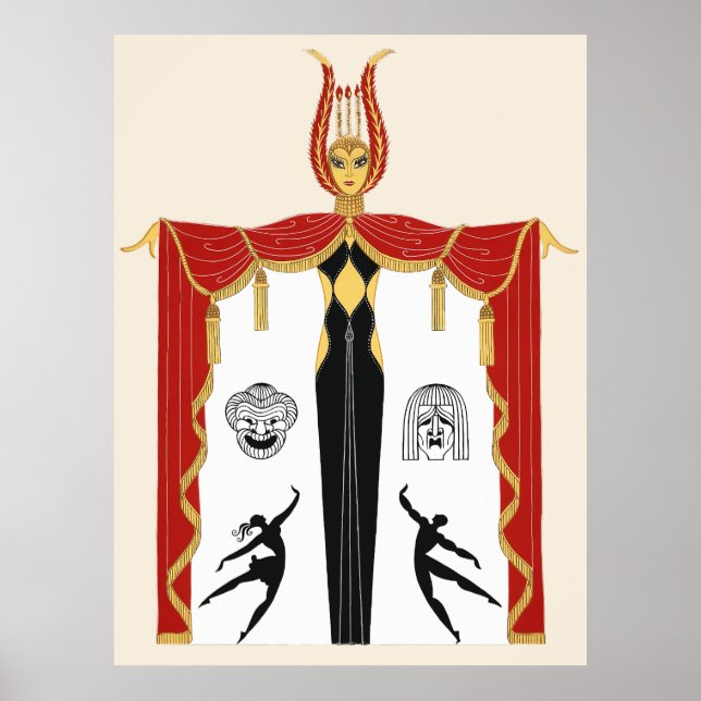 Erté - Broadway's in Mode Poster (Vorne)