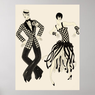 Erté - Charleston Couple Poster