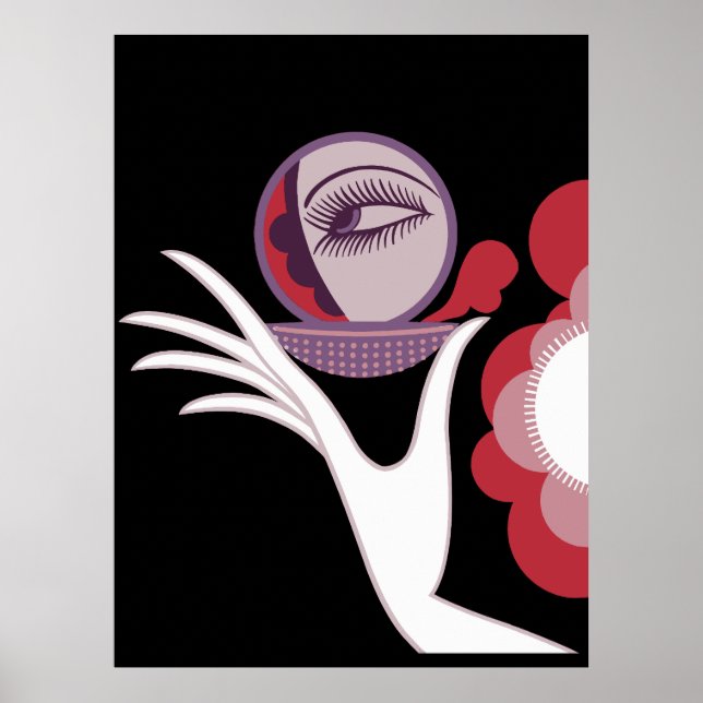Erté - Compact Vanities, 1974 [schwarz] Poster (Vorne)