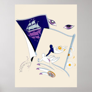 Erté - Die Zodiac Suite, Gemini Poster