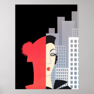 Erté - Figurentanz [Nachtversion] Poster