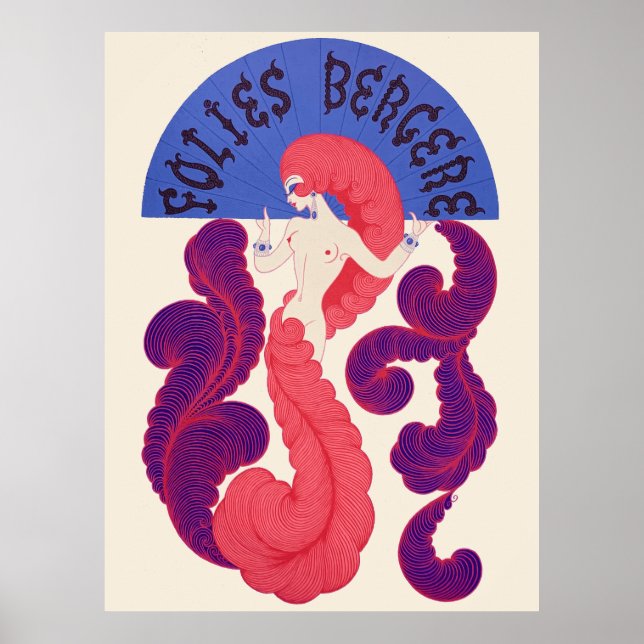 Erté - Folies Bergere Poster (Vorne)