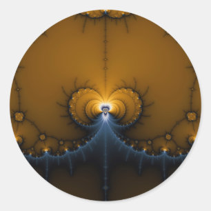 Erte - Fraktal Runder Aufkleber