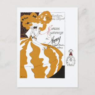 Erte French Parfüm und Vintag Art Deco Postkarte
