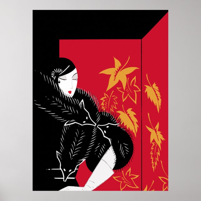 Erté - Furs Poster (Vorne)