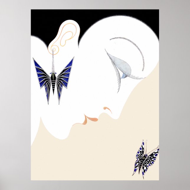 Erté - Harpers Basar, Mai 1928 Poster (Vorne)