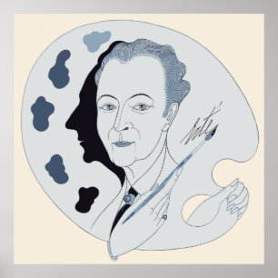 Erté - Kostüm für den Prinzen, der im Slee zauberh Poster