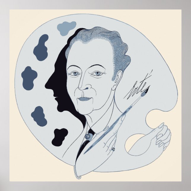 Erté - Kostüm für den Prinzen, der im Slee zauberh Poster (Vorne)