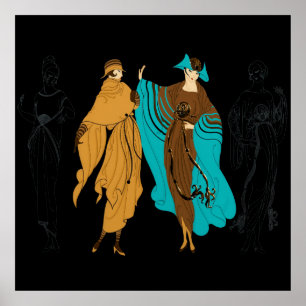 Erté - Metropolis Suite, an der Avenue Poster