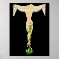 Erté - The Letter T aus der Alphabet Suite, 1976
