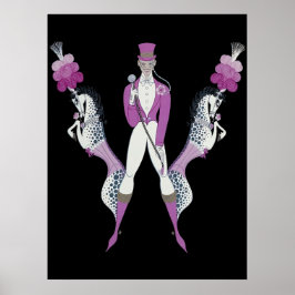 Erté - The Letter W aus der Alphabet Suite, 1976 Poster