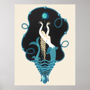 Erté - The Wertvoll Stones Suite, Sapphire, 1969 Poster