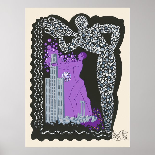 Erté - The Zodiac Suite, Aquarius Poster (Vorne)