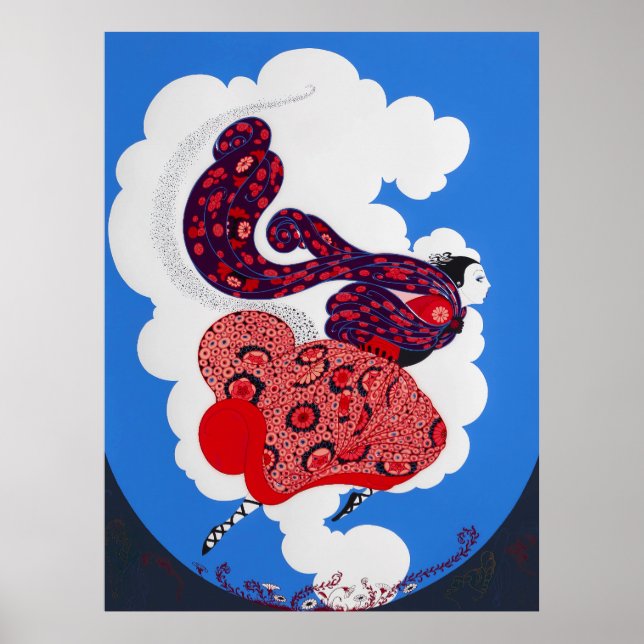 Erté - Verfolgung von Flore Poster (Vorne)