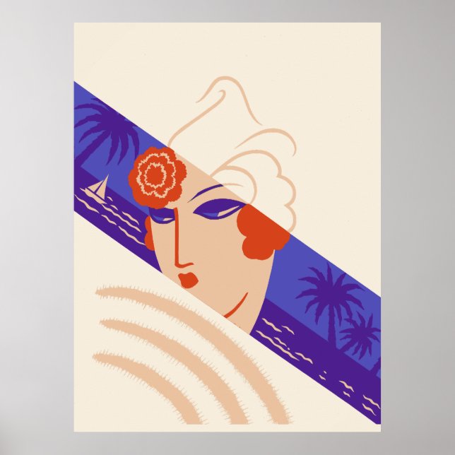 Erté - Wintersportorte Poster (Vorne)