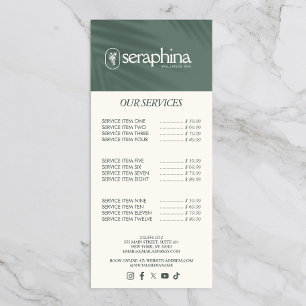 Erthy Elegance Logo Beauty, Wellness, Wellness-Cen Werbekarte