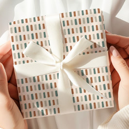 erthy Toned Modern Geometric Geschenkpapier