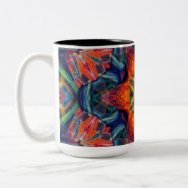 Erthy Warm Energy Kaleidoscope Gradient Zweifarbige Tasse
