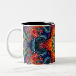 Erthy Warm Energy Kaleidoscope Gradient Zweifarbige Tasse