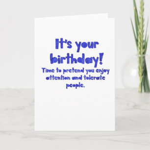 Erträume deinen Geburtstag gut! Blindkarte Karte