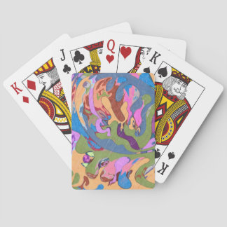 "Ertrinken" Abstrakte Kunst Spielkarten