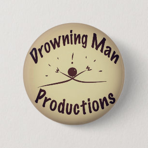 Ertrinken des Mann-Produktions-Knopfes Button