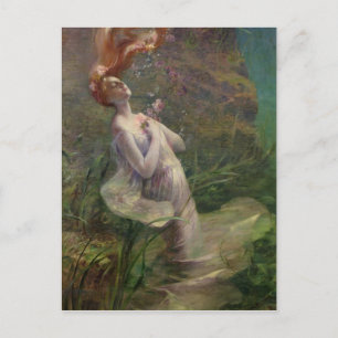 Ertrinkende Ophelia, 1895 Postkarte