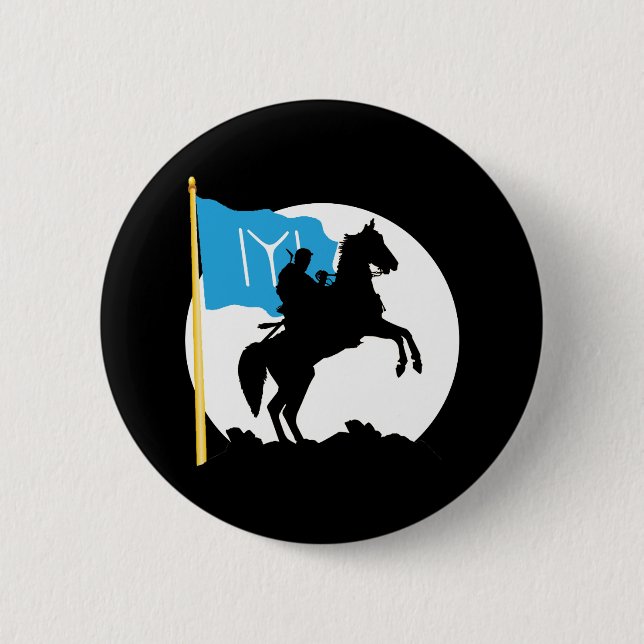 Ertugrul Bey Kayi IYI Flaggen-Osmanisches Reich Button (Vorderseite)