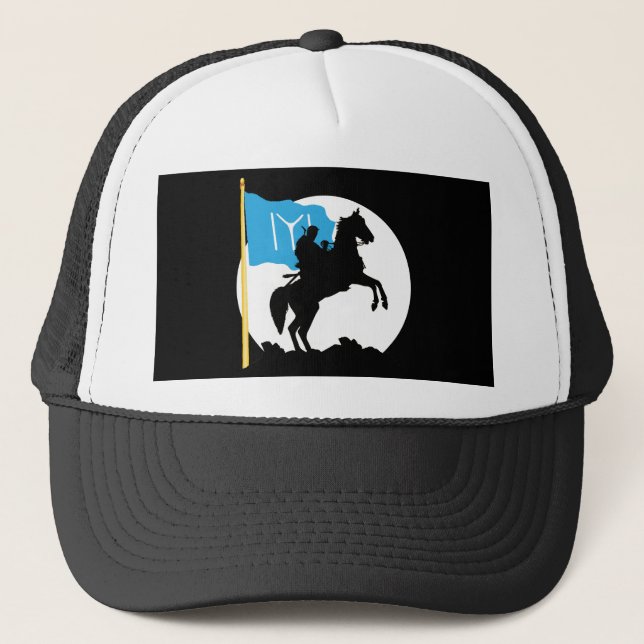Ertugrul Bey Kayi IYI Flaggen-Osmanisches Reich Truckerkappe (Vorderseite)