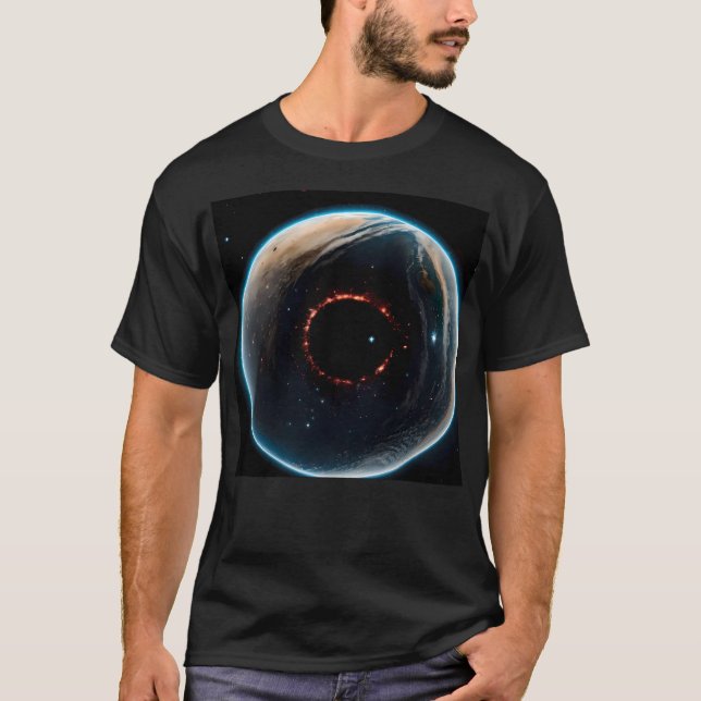 Eruption auf einem Planeten T-Shirt (Vorderseite)
