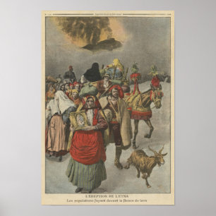 Eruption vom Ätna Poster