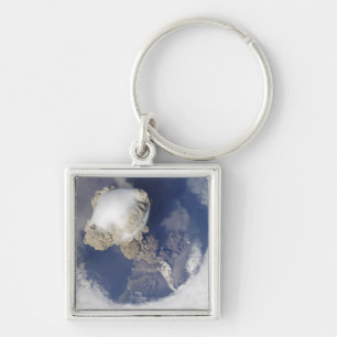 Eruption von Sarychev Vulkan Schlüsselanhänger