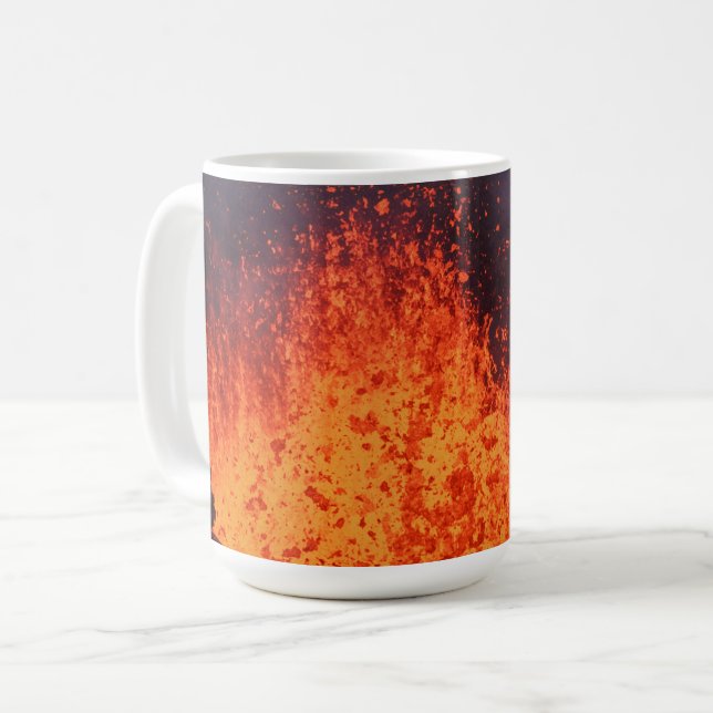 Eruptionsvulkan: Brunnenlava vom Krater Kaffeetasse (Vorderseite Links)