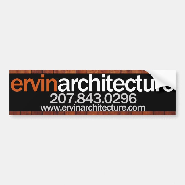Ervin Architektur-Autoaufkleber Autoaufkleber (Vorne)