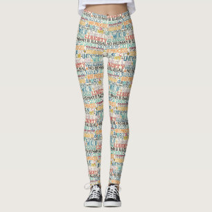 erwache aufrecht typografie leggings