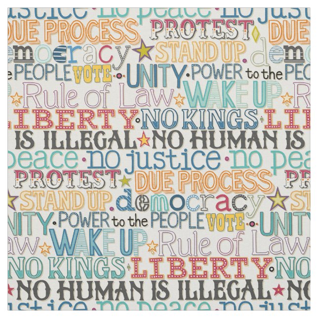 erwache aufrecht typografie stoff (Muster)