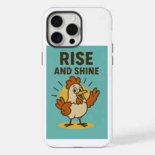 Erwache und strahle, glückliches Huhn iPhone 15 Pro Max Hülle