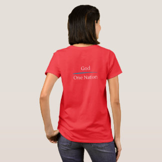 Erwachen Amerikaner "Eine Nation, unter Gott" Rote T-Shirt