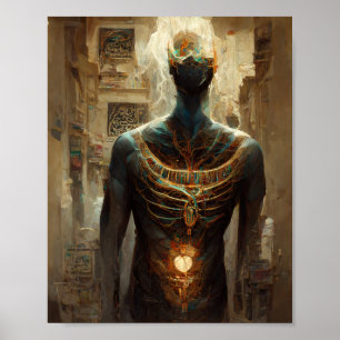 Erwachen Gott 2 Fantasy Art Poster