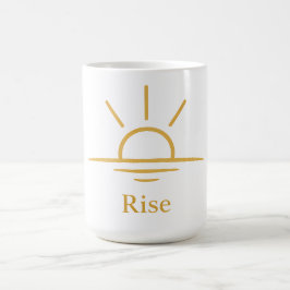 Erwachen — Minimalistischer Sonnenaufgang Kaffeetasse