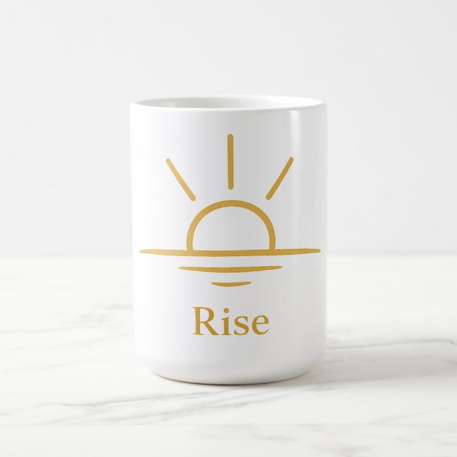 Erwachen — Minimalistischer Sonnenaufgang Kaffeetasse (Mittel)