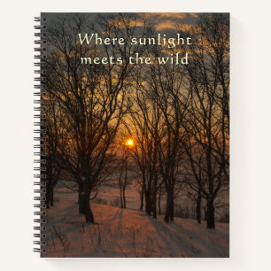Erwachen mit Stille und Licht Zen  Notizbuch