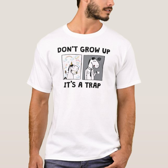 Erwachsen nicht T-Shirt (Vorderseite)