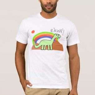 Erwachsen-Regenbogen Rawr Shirts