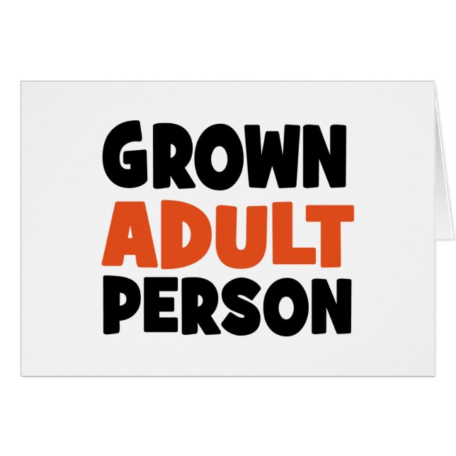 Erwachsene (Vorderseite (Horizontal))